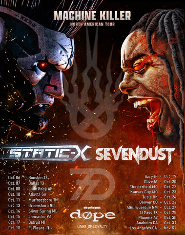 Dope Join Static-X and Sevendust On The Machine Killer Tour